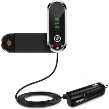 2 in 1 Bluetooth Car Kit with FM Transmitter and AUX