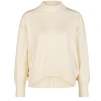Marc Aurel Stehkragenpullover Größe 36 weiß