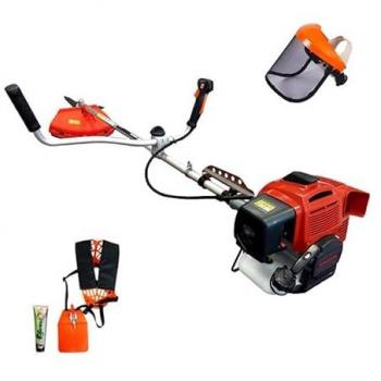 Doppelgriff-Motorsense 53cc mit Kawasaki-Motor und Zubehör
