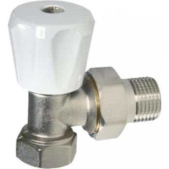 Attacco radiatore angolare manuale a vite tubo ferro 12x17 (3/8)