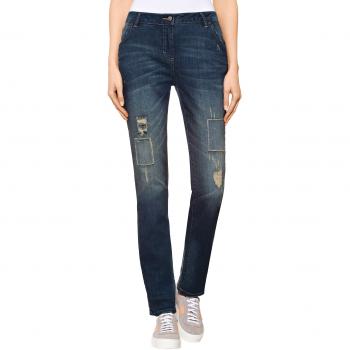Alba Moda Trendige Patch‑Jeans Damen