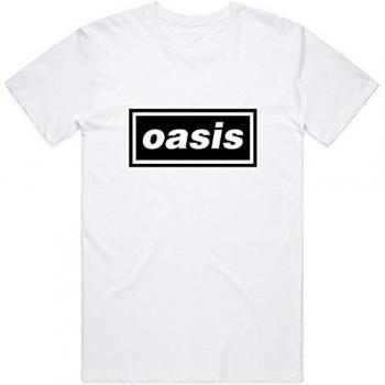 T-Shirt Oasis Deca Logo Blanc M Unisex