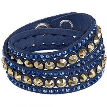 Bracciale Swarovski Slake in acciaio e cuoio