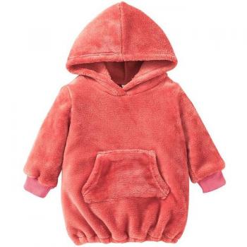 Abrigo con capucha para bebé, suave jersey de manga larga con bolsillos, otoño-invierno, adecuado para niños pequeños 3-24 meses
