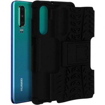 Coque Avizar avec Support Noir pour Huawei P30