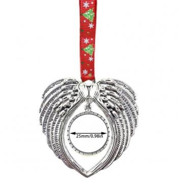 Hanging Angel Wings Heart-Shaped Photo Frame