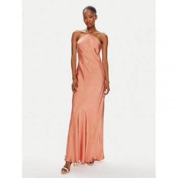 Twinset Abito Elegante Raso Arancio Canyon Sunset 40
