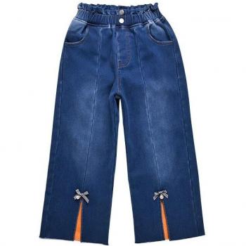 Polaco Jeans de Terciopelo y Volantes