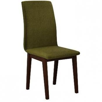 Chaise Victorville 268, style bois et tapisserie, couleur noyer