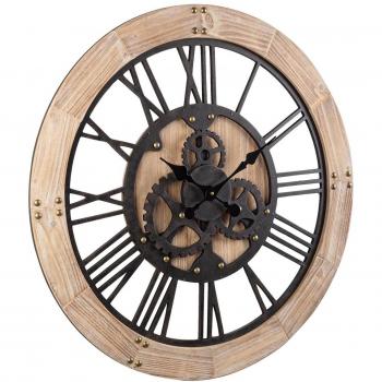 Reloj de pared de madera con sonido de tictac
