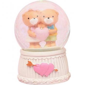 Bola Decorativa de Oso de Cristal con Luces