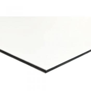 Panneau décoratif aluminium rigide 700 × 700 mm, blanc, 3 mm