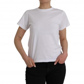 Balenciaga Women's White Crew Neck Tee