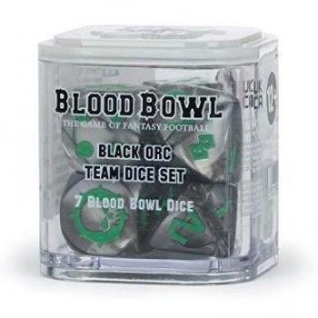 Dados de Blood Bowl del equipo Orc Negro
