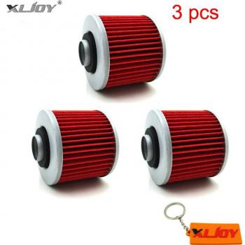 3x Premium Oil Filters for Yamaha YFM700 Raptor, SR400, XT660, TDM900, XVS650, XVS1100 V-Star