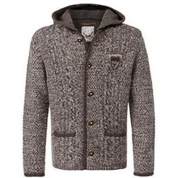 Stockerpoint Herren Jacke Mh-440 Trachtenstrickjacke, Beige (Größe 50)