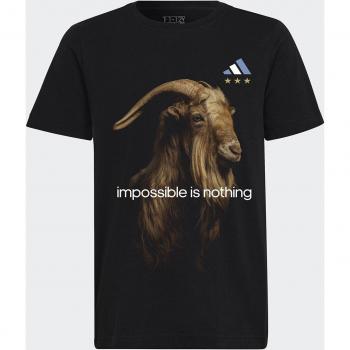 Adidas Messi Football Goat Graphic Tee (Noir)