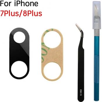 Repuesto de Lente de Cámara Trasera con Adhesivo para iPhone