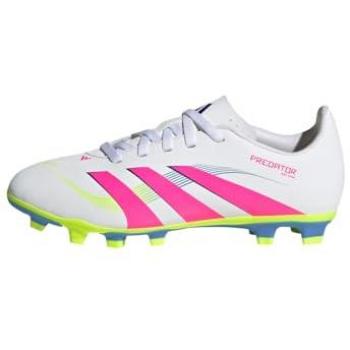 Kids Predator Club Football Boots (White/Pink) – Adidas Multi‑Ground