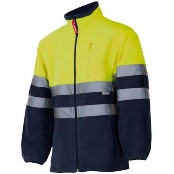 Chaqueta Polar Bicolor Amarillo/Marino Talla XL