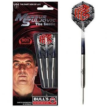 Silver‑Finish Bulls Mensur 25g Tungsten Dart
