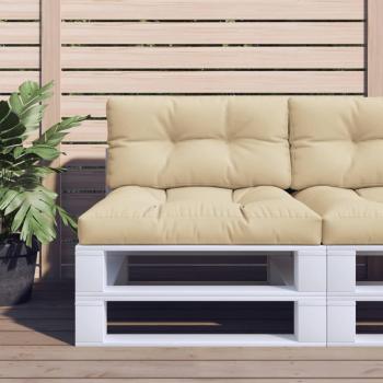 Cuscino Beige per Pallet 70x40x12 cm in Tessuto