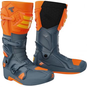 Bottes Shot Race 8 en Gris et Orange