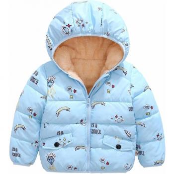 Blue Pink Hooded Coats