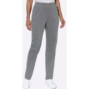 Damen‑Jeans Classic Basics – 27, Grau – 81 % Baumwolle, 17 % Polyester, 2 % Elasthan