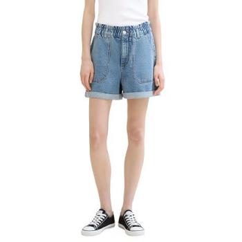 Tom Tailor Denim Shorts mit seitlichen Eingrifftaschen in Jeansblau, Größe XS