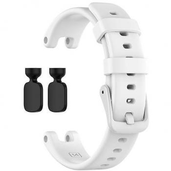 Garde-bracelet silicone waterproof, modèle Garmin Lily, blanc