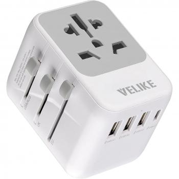 Worldwide Compatibility 3‑Outlet Converter – VELIKE
