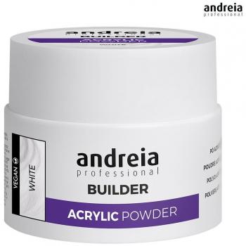 Andreia Professional Builder Acrylic Powder 35gr White | Polvo Acrílico para Construcción de Uñas