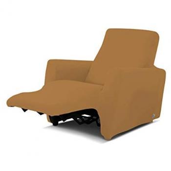 Copripoltrona Reclinabile Antimacchia Elasticizzata Genius Relax Tinta Unita Biscotto 1010