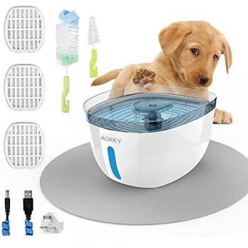 Hygienic Cat Drinking Fountain with Waterproof Pad and Night Vision