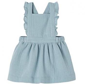 Salopette légère en gaze de coton bébé vert