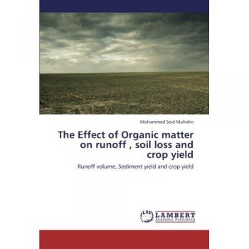 The Effect of Organic matter on runoff , soil loss and crop yield: Runoff volume, Sediment yield and crop yield