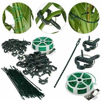 Set di Clips per Piante, 110 Pezzi, Mollette Stabili, Verde