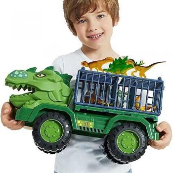Dinosaur Toy Truck with 15 Figures for Kids