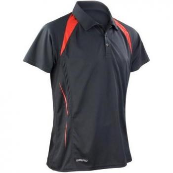 Spiro Men’s Team Spirit Red & Black Sport Polo