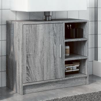 Sink Cabinet 63x29x55 cm Grey Sonoma vidaXL