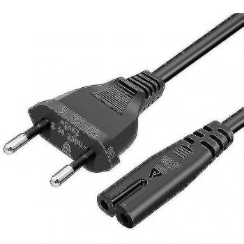 Conector de Alimentación 1.5 m C7 UE Negro – Compatible con PlayStation y Xbox