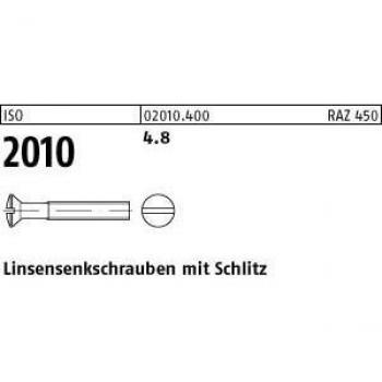 2000 Stück Linsensenkschrauben M4 x 20 ISO 2010 4.8