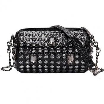 Women’s Punk Style Rivet Messenger Bag