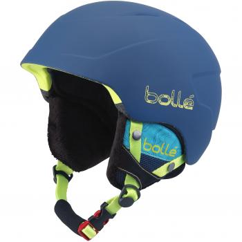 Bollé B-Lieve Casco de Esquí para Niños, Azul, Talla 53-58 cm