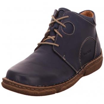 Bottines à lacets Josef Seibel Neele 46, Largeur G, Semelle intérieure amovible, Bleu Océan