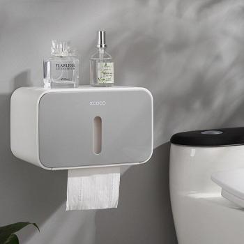 Ecoco Wandhouder voor Toiletpapier en Papieren Handdoeken