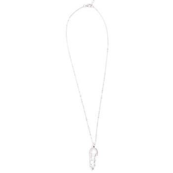 Silver Gleam Turquoise Drop Necklace – 17 inches