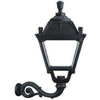 Aplique Clásico CITY INDURA IP55 E27 70W Negro DOPO