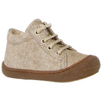 Chaussure Souple pour Bébé Naturino Cocoon Zip Dorée